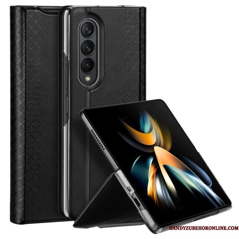 Bescherming Hoesje voor Samsung Galaxy Z Fold 4 Folio-hoesje Dux Ducis Bril-serie