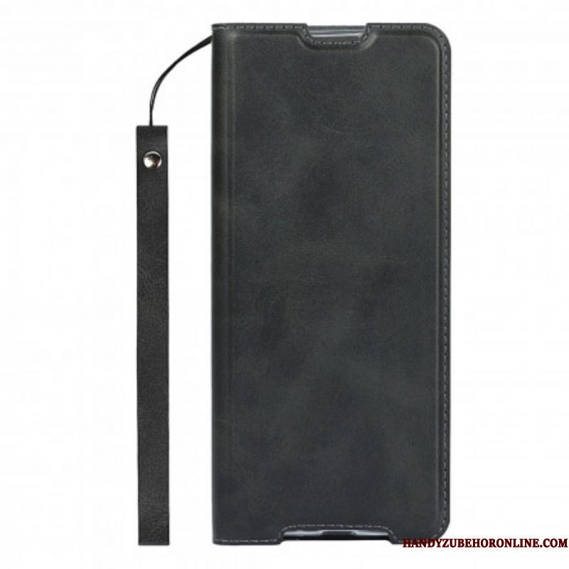 Bescherming Hoesje voor Sony Xperia 1 III Met Ketting Folio-hoesje Kunstleer Class Strappy