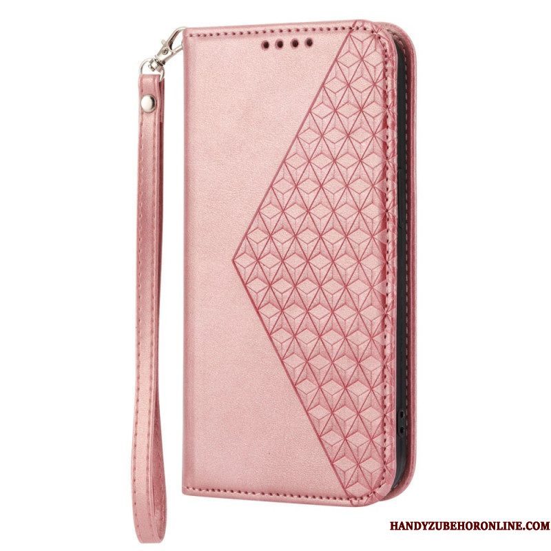 Bescherming Hoesje voor Sony Xperia 1 IV Folio-hoesje Leren Stijl Met 3d-patroon En Riem