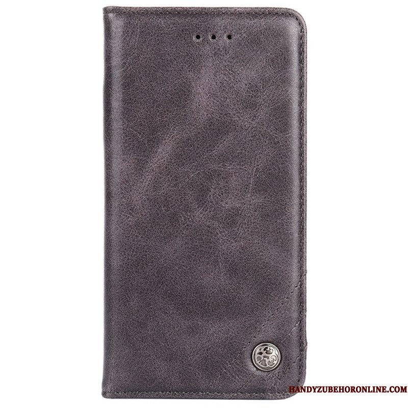Bescherming Hoesje voor Sony Xperia 10 IV Folio-hoesje Kunstleer Decoratieve Klinknagel