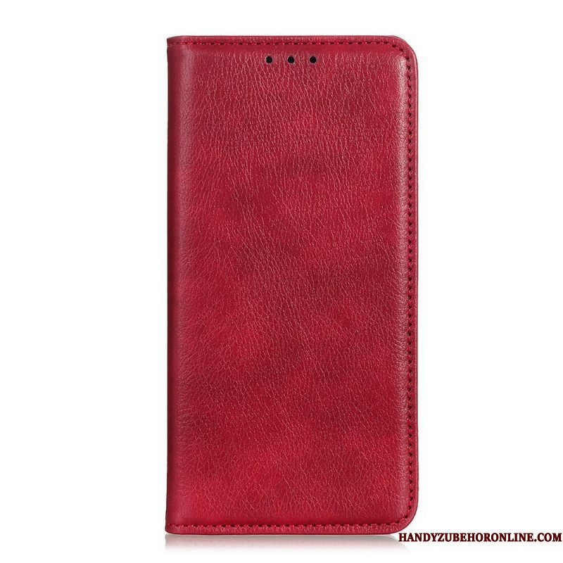 Bescherming Hoesje voor Sony Xperia 10 IV Folio-hoesje Litchi Splitleer