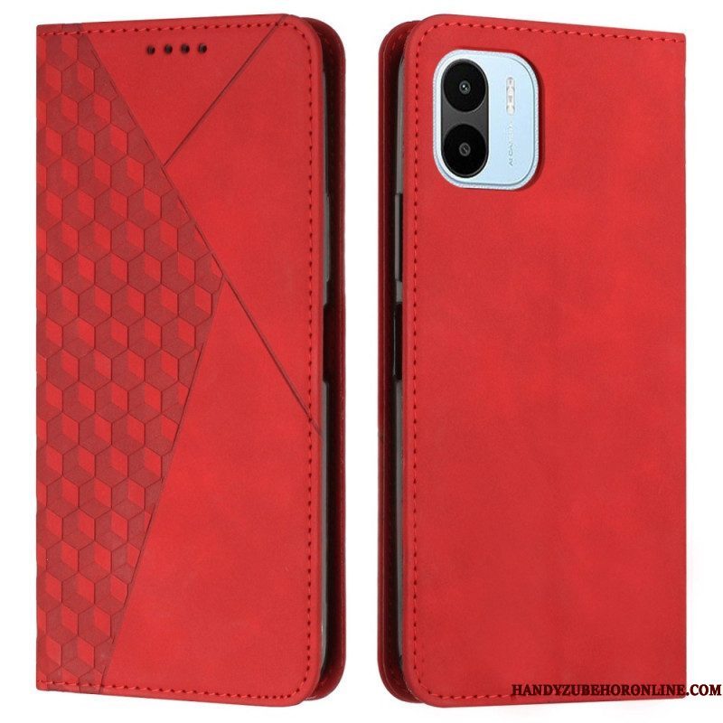 Bescherming Hoesje voor Xiaomi Redmi A1 Folio-hoesje Kubieke Stijl Skin-touch