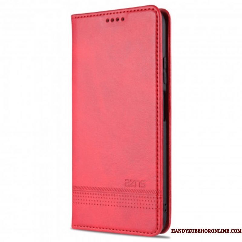 Bescherming Hoesje voor Xiaomi Redmi Note 10 / 10S Folio-hoesje Azns Leerstyling