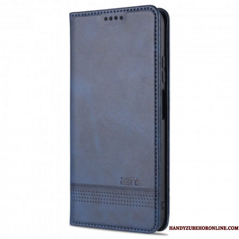 Bescherming Hoesje voor Xiaomi Redmi Note 10 / 10S Folio-hoesje Azns Leerstyling