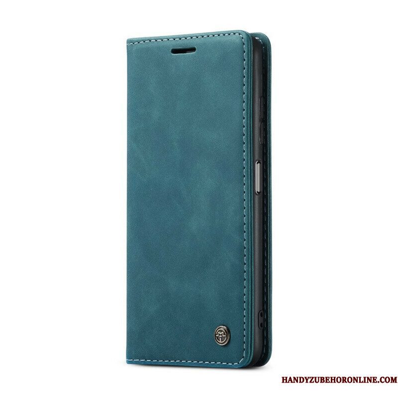 Bescherming Hoesje voor Xiaomi Redmi Note 10 / 10S Folio-hoesje Caseme Leereffect