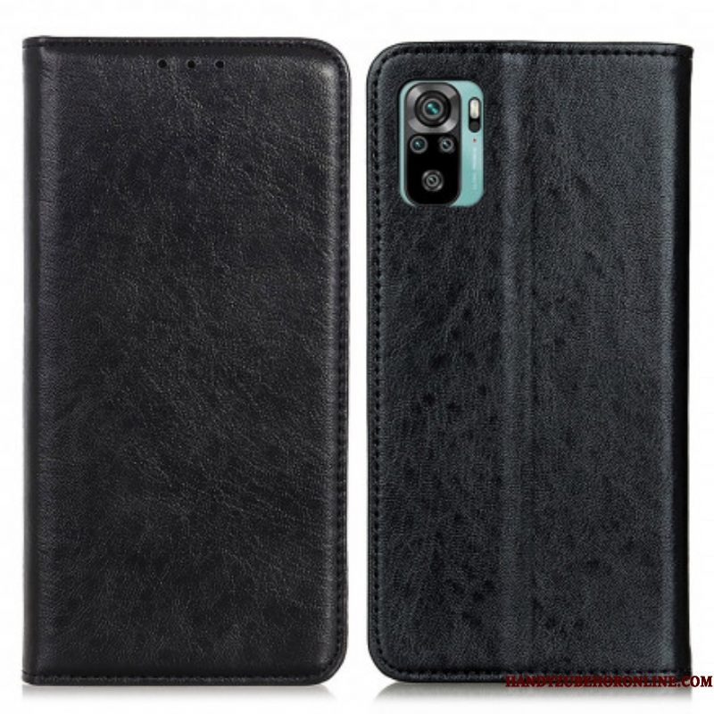 Bescherming Hoesje voor Xiaomi Redmi Note 10 / 10S Folio-hoesje Getextureerd Leereffect