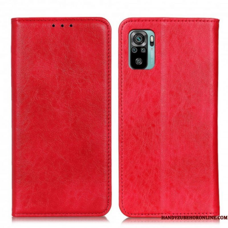 Bescherming Hoesje voor Xiaomi Redmi Note 10 / 10S Folio-hoesje Getextureerd Leereffect