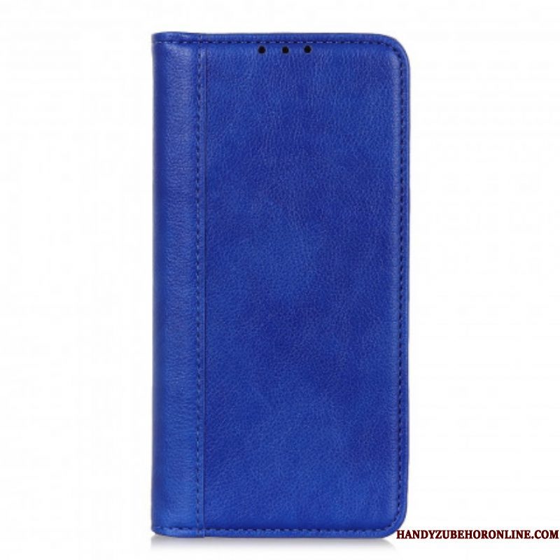 Bescherming Hoesje voor Xiaomi Redmi Note 10 / 10S Folio-hoesje Litchi Split Lederen Versie