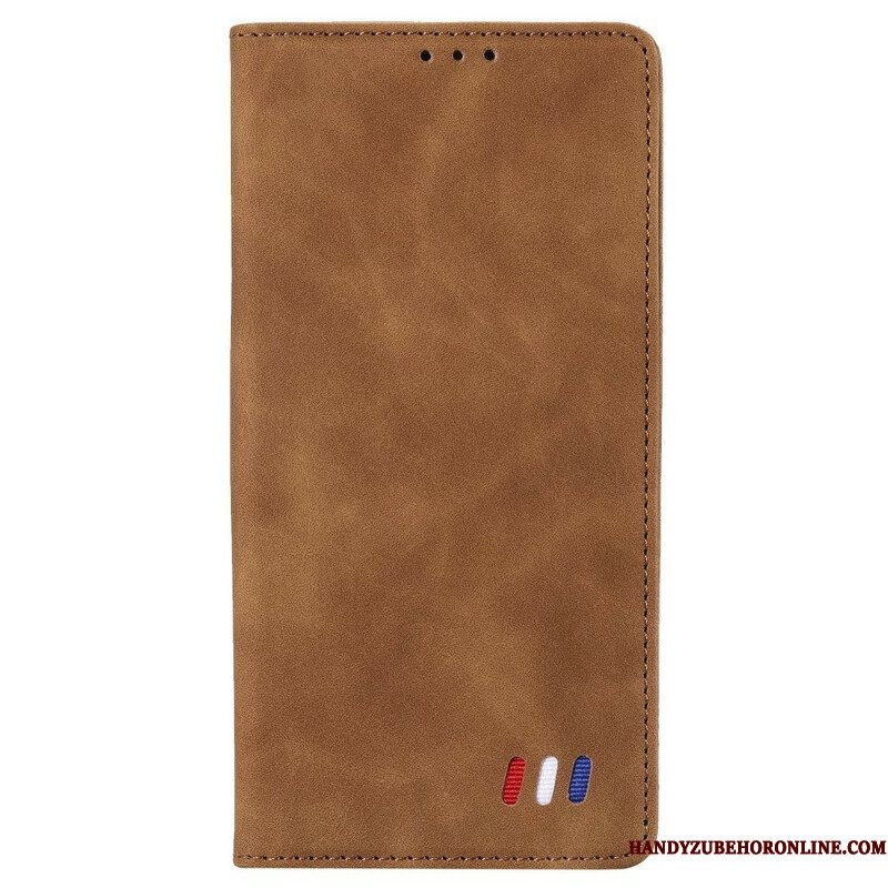 Bescherming Hoesje voor Xiaomi Redmi Note 10 5G Folio-hoesje Driekleurige Lederen Stijl