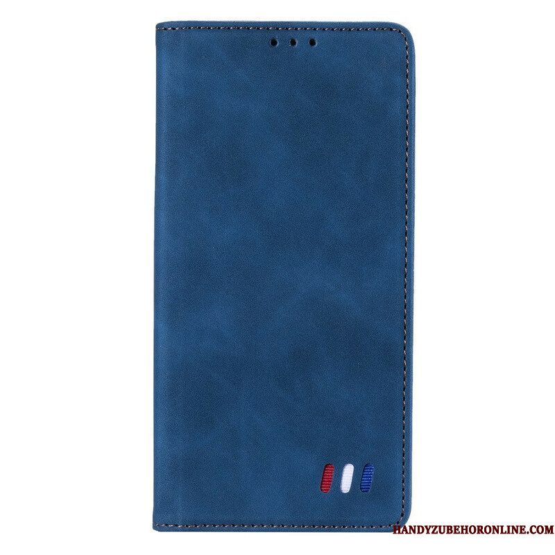 Bescherming Hoesje voor Xiaomi Redmi Note 10 5G Folio-hoesje Driekleurige Lederen Stijl