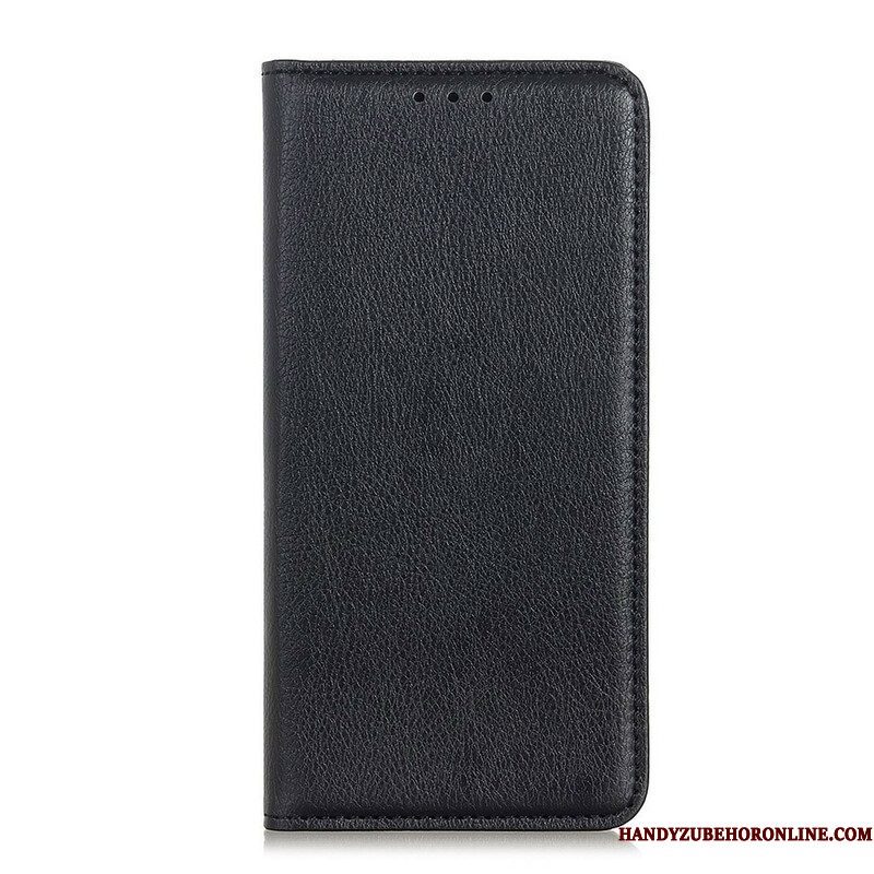 Bescherming Hoesje voor Xiaomi Redmi Note 10 5G Folio-hoesje Lychee Gespleten Lederen Textuur
