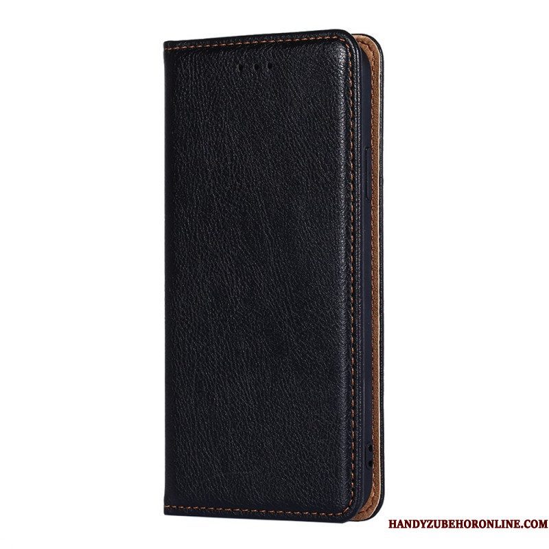 Bescherming Hoesje voor Xiaomi Redmi Note 10 Pro Folio-hoesje Vintage Lederen Stijl