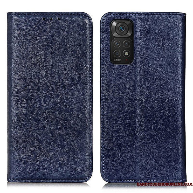 Bescherming Hoesje voor Xiaomi Redmi Note 11 / 11S Folio-hoesje Leer Textuur