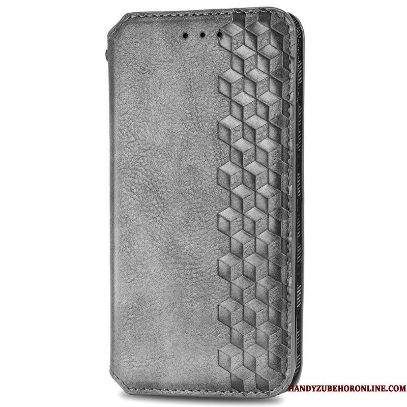 Bescherming Hoesje voor Xiaomi Redmi Note 11 / 11S Folio-hoesje Leereffect Diamanttextuur