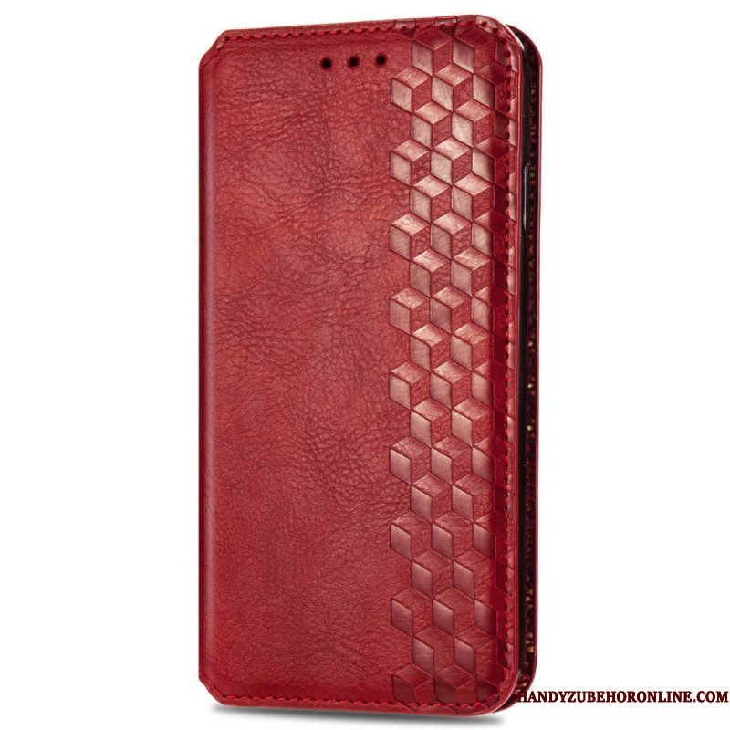 Bescherming Hoesje voor Xiaomi Redmi Note 11 / 11S Folio-hoesje Leereffect Diamanttextuur