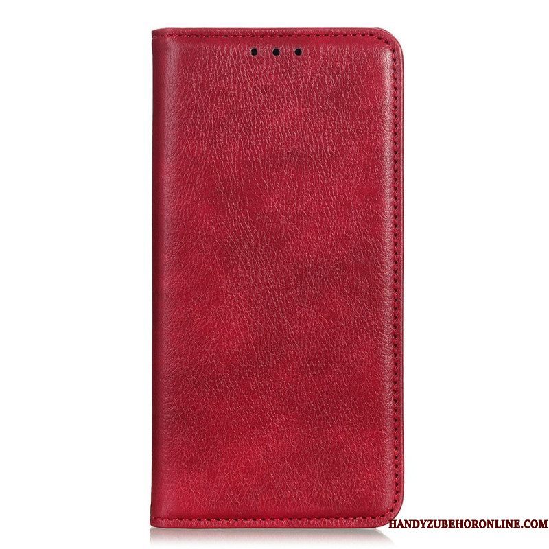 Bescherming Hoesje voor Xiaomi Redmi Note 11 / 11S Folio-hoesje Lychee Gespleten Lederen Textuur