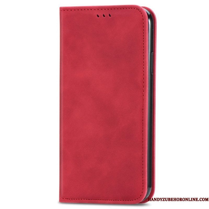 Bescherming Hoesje voor Xiaomi Redmi Note 11 / 11S Folio-hoesje Vintage Leereffect