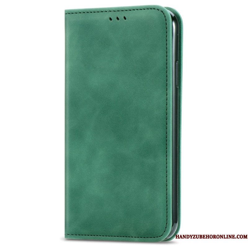 Bescherming Hoesje voor Xiaomi Redmi Note 11 / 11S Folio-hoesje Vintage Leereffect