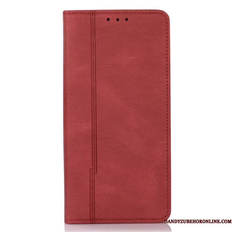 Bescherming Hoesje voor Xiaomi Redmi Note 11 Pro Plus 5G Folio-hoesje Stijl Lederen Lijn