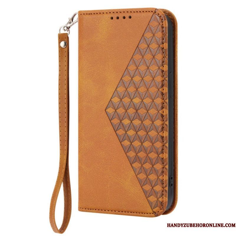 Bescherming Hoesje voor Xiaomi Redmi Note 12 5G Folio-hoesje Stijl Leer 3d-patroon