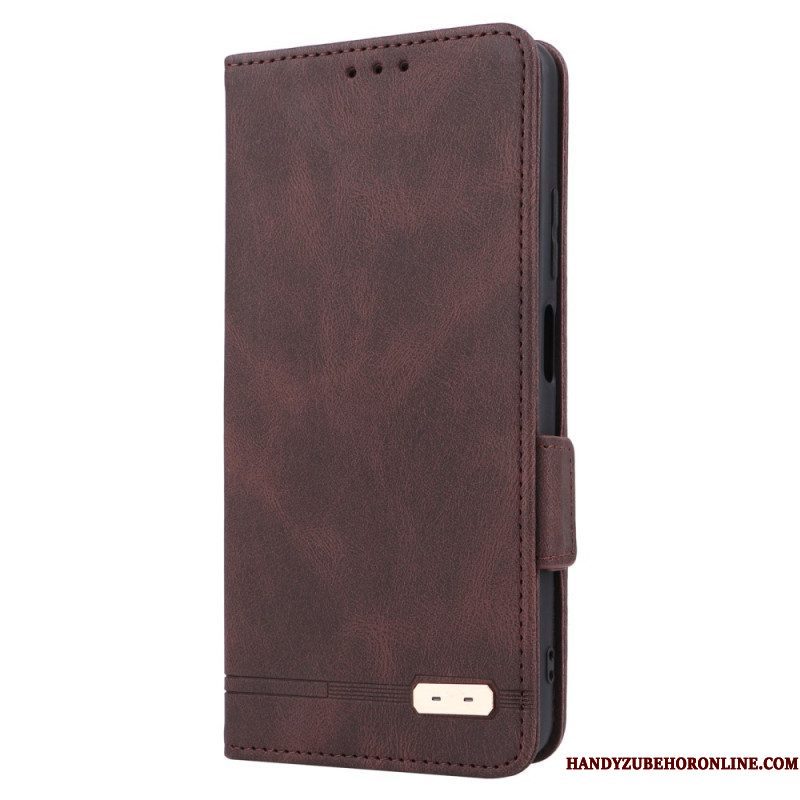 Bescherming Hoesje voor Xiaomi Redmi Note 12 Pro Folio-hoesje Stijlvol Leereffect