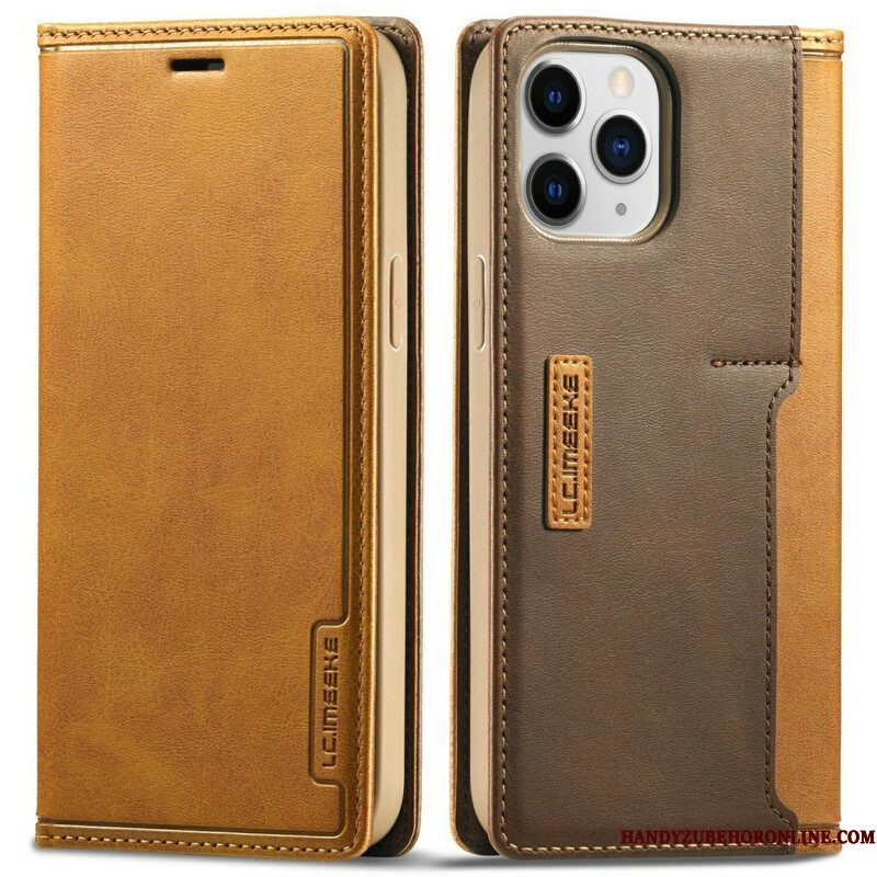 Bescherming Hoesje voor iPhone 13 Pro Folio-hoesje E Lc-001 Serie Lc.imeeke