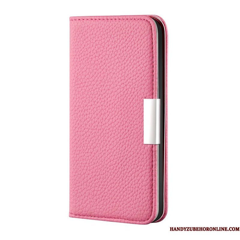 Bescherming Hoesje voor iPhone 13 Pro Folio-hoesje Imitatieleer Litchi Ultra Chic