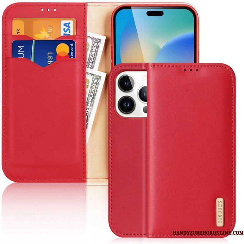 Bescherming Hoesje voor iPhone 14 Pro Max Folio-hoesje Hivo-serie Dux Ducis