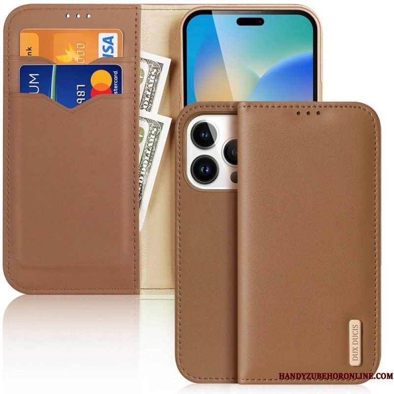 Bescherming Hoesje voor iPhone 14 Pro Max Folio-hoesje Hivo-serie Dux Ducis