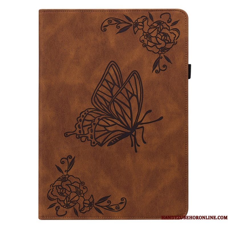 Cover voor Samsung Galaxy Tab A8 (2021) Vlinders Gedrukt Patroon