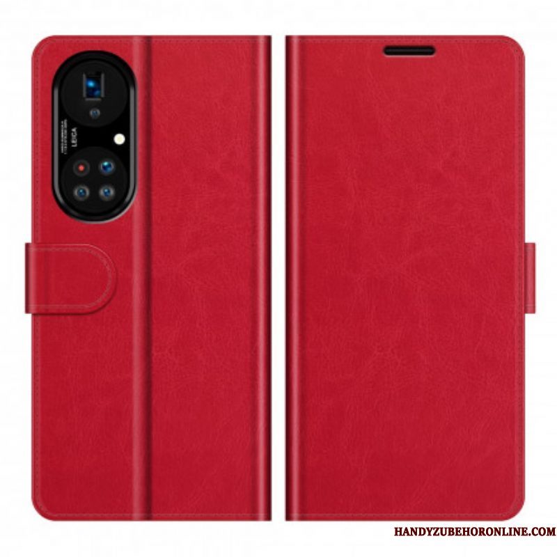 Flip Case voor Huawei P50 Pro Stijl Lederen Ontwerp