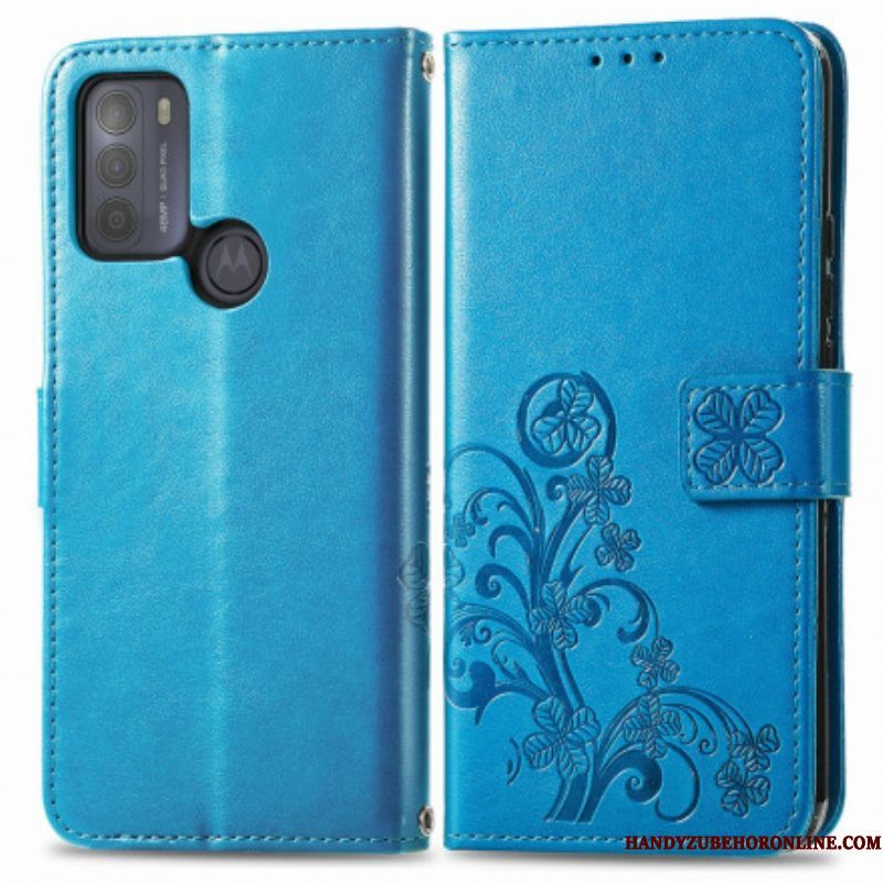 Flip Case voor Moto G50 Aziatische Bloemen