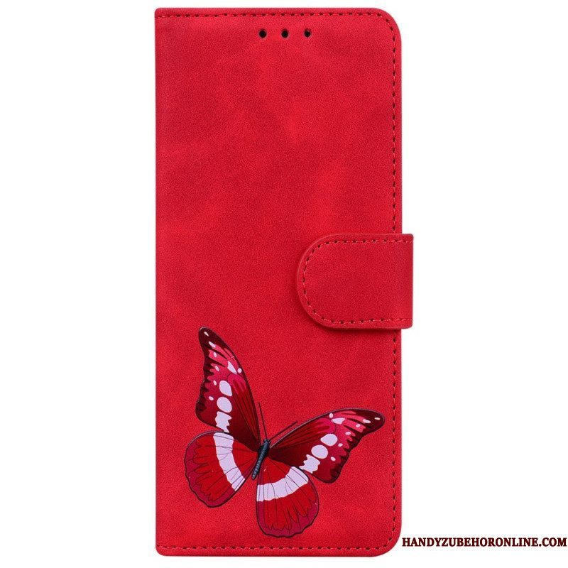 Flip Case voor Moto G73 5G Vlinder Ontwerp