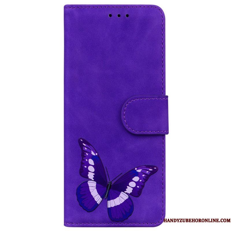 Flip Case voor Moto G73 5G Vlinder Ontwerp