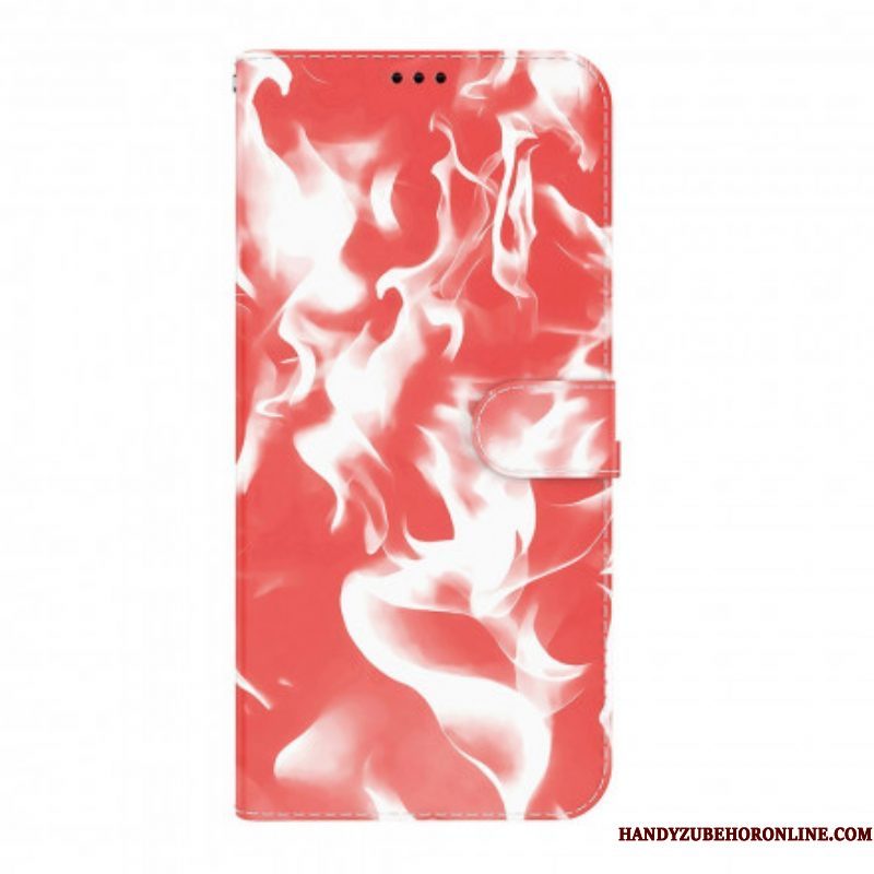 Flip Case voor Motorola Edge 20 Pro Abstract Patroon