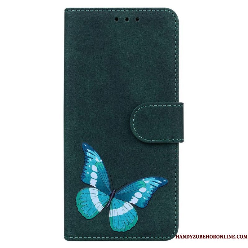 Flip Case voor Samsung Galaxy A14 / A14 5G Vlinder Ontwerp