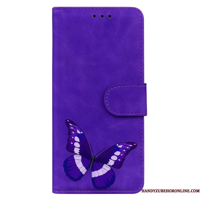 Flip Case voor Samsung Galaxy A14 / A14 5G Vlinder Ontwerp