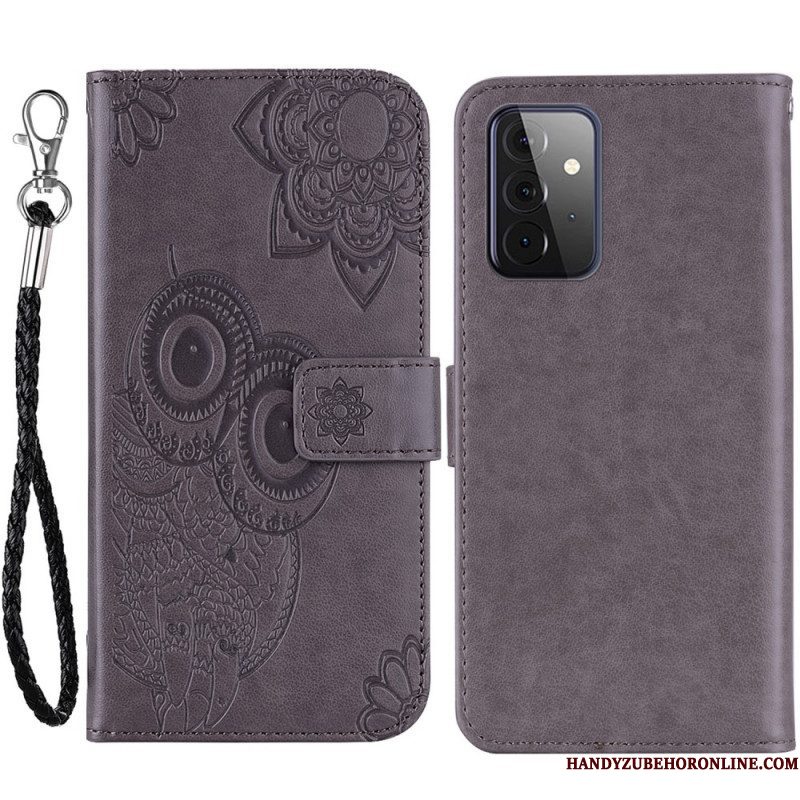 Flip Case voor Samsung Galaxy A53 5G Mandala Uil