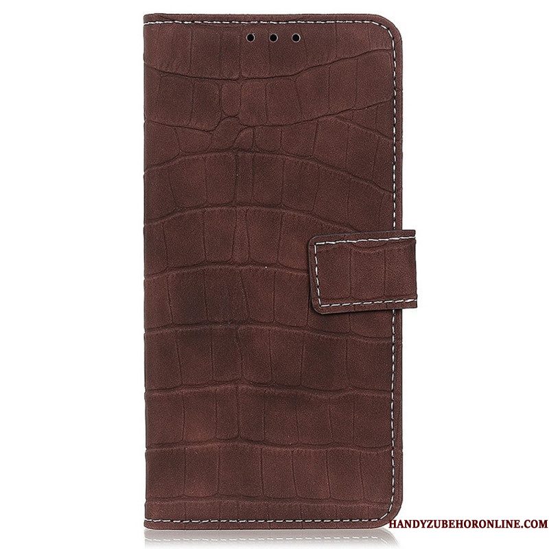 Flip Case voor Samsung Galaxy M23 5G Krokodillenhuidstijl