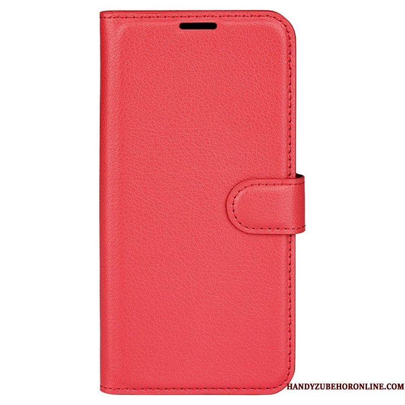 Flip Case voor Samsung Galaxy M33 5G Lychee Lederen Stijl