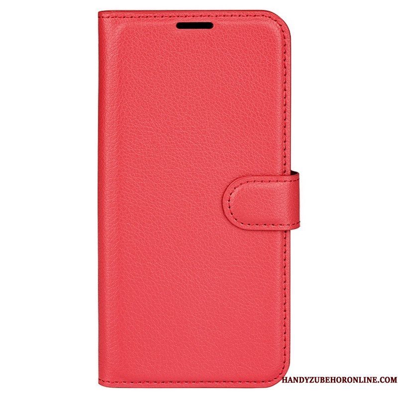 Flip Case voor Samsung Galaxy M33 5G Lychee Lederen Stijl