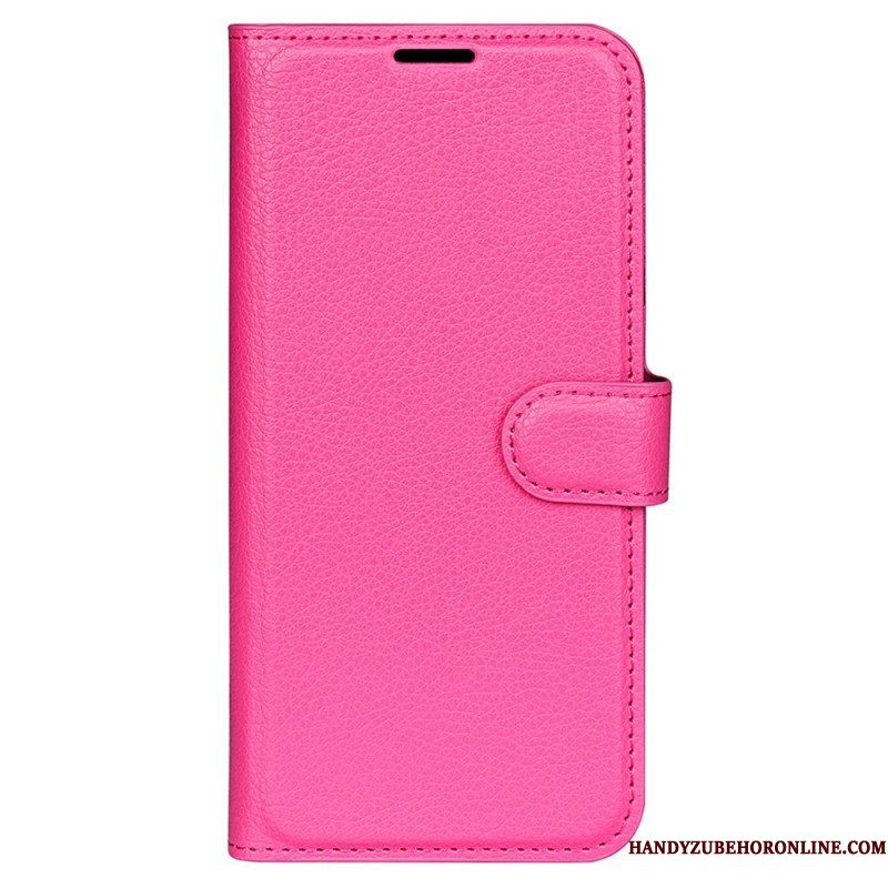 Flip Case voor Samsung Galaxy M33 5G Lychee Lederen Stijl