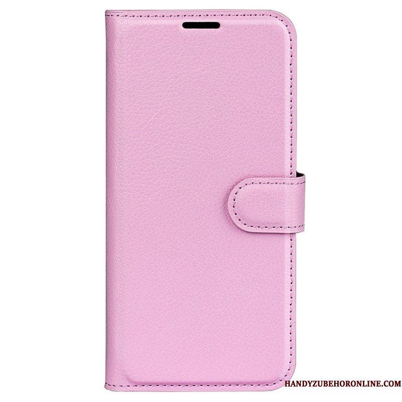 Flip Case voor Samsung Galaxy M33 5G Lychee Lederen Stijl