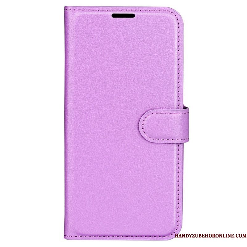 Flip Case voor Samsung Galaxy M33 5G Lychee Lederen Stijl