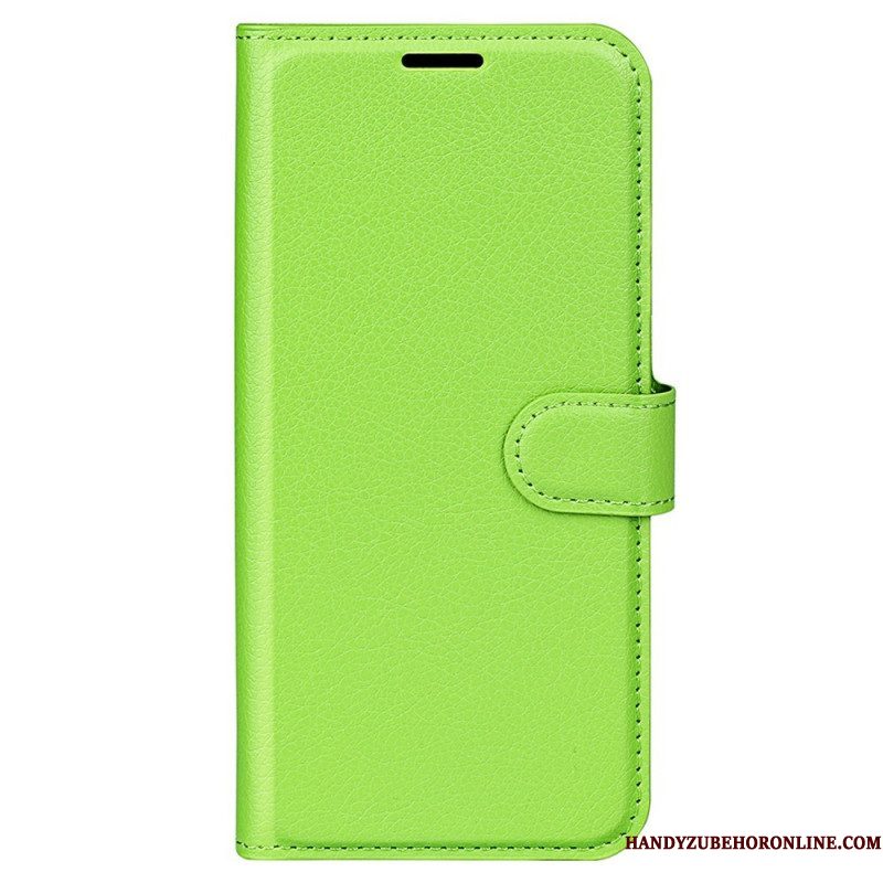 Flip Case voor Samsung Galaxy M33 5G Lychee Lederen Stijl