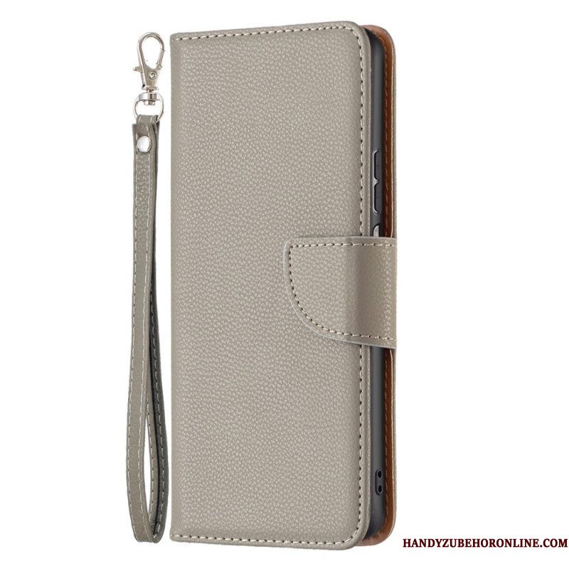 Flip Case voor Samsung Galaxy M53 5G Met Ketting Schuine Riemsluiting