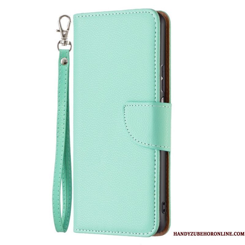 Flip Case voor Samsung Galaxy M53 5G Met Ketting Schuine Riemsluiting
