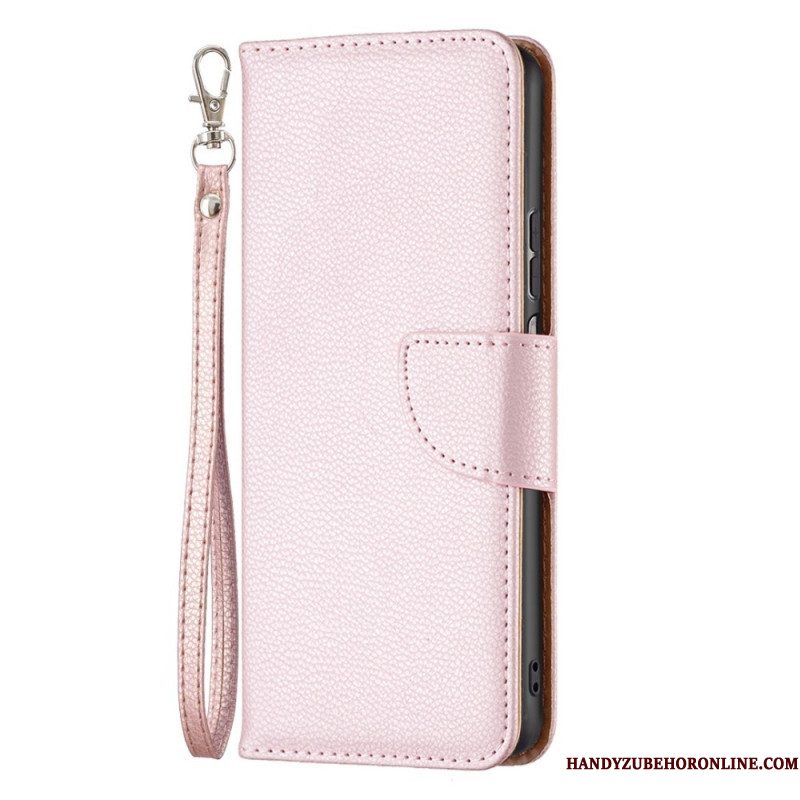 Flip Case voor Samsung Galaxy M53 5G Met Ketting Schuine Riemsluiting