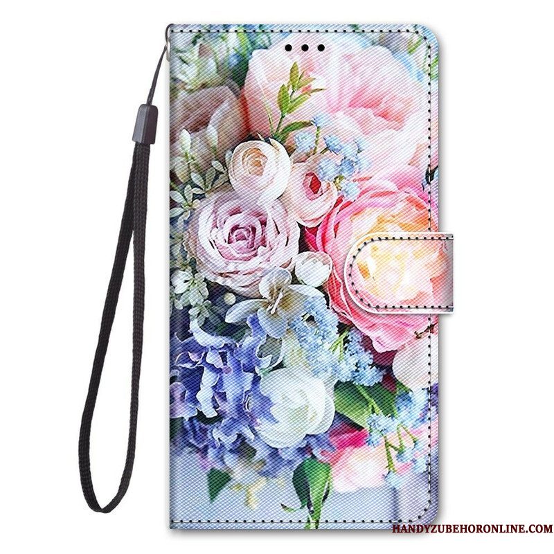 Flip Case voor Samsung Galaxy S21 5G Bloemen Wonder