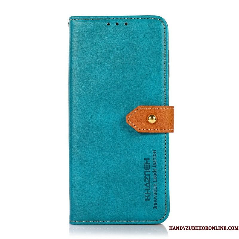 Flip Case voor Samsung Galaxy S21 FE Kunstleer Met Khazneh-riem